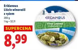 Lidl Liście winorośli z ryżem Eridanous oferta