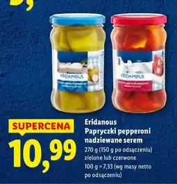 Lidl Papryczki pepperoni nadziewane serem Eridanous oferta
