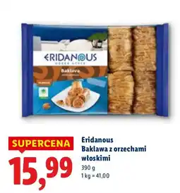 Lidl Baklawa z orzechami włoskimi Eridanous oferta