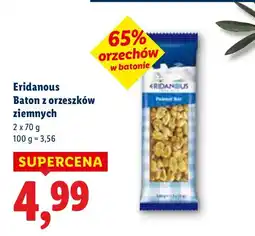 Lidl Baton z orzeszków ziemnych Eridanous oferta