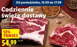 Lidl Wołowina antrykot lub rostbef Rzeźnik oferta