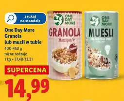 Lidl Płatki One Day More Granola lub Musli oferta