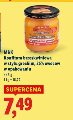 Lidl Konfitura M&K Konfitura brzoskwiniowa w stylu greckim oferta