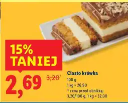 Lidl Ciasto krówka Cukiernia Lidla oferta