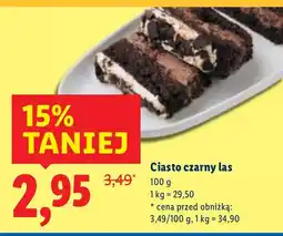 Lidl Ciasto czarny las Cukiernia Lidla oferta
