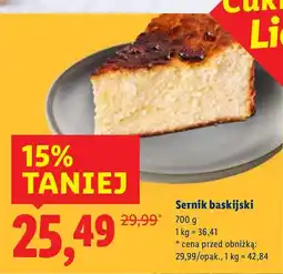 Lidl Ciasto sernik baskijski Cukiernia Lidla oferta