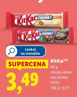 Lidl Baton KitKat Chunky Funky oferta