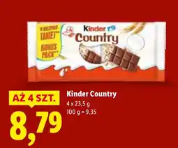 Lidl Batonik Kinder Country oferta