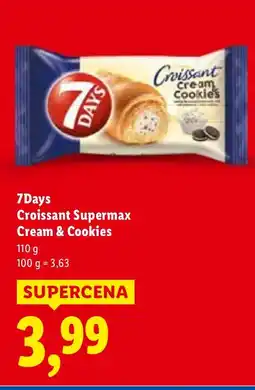 Lidl Croissant 7Days Supermax Cream & Cookies oferta