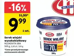 Intermarche Serek wiejski wysokobiałkowy mlekovita sba oferta