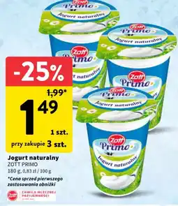 Intermarche Jogurt naturalny zott primo oferta