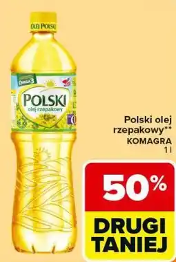 Carrefour Olej rzepakowy Komagra 1L oferta