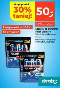 Dealz Kapsułki do zmywarki Finish Ultimate oferta