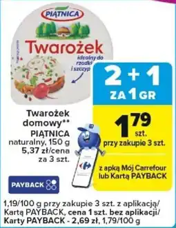 Carrefour Express Twarożek domowy PIĄTNICA oferta