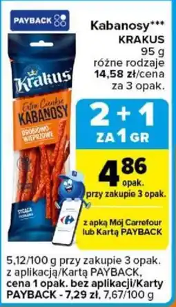 Carrefour Express Kabanosy KRAKUS oferta