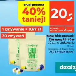 Dealz Kapsułki do zmywarki Cleangang All in One oferta