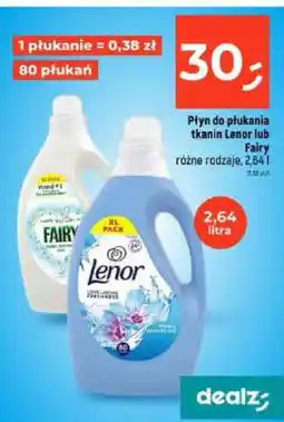 Dealz Płyn do płukania tkanin Lenor lub Fairy oferta