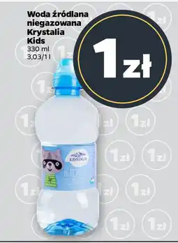 Netto Woda źródlana niegazowana Krystalia Kids oferta