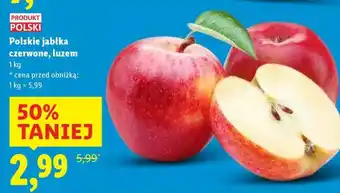 Lidl Polskie jabłka czerwone, luzem oferta