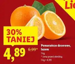 Lidl Pomarańcze deserowe, luzem oferta