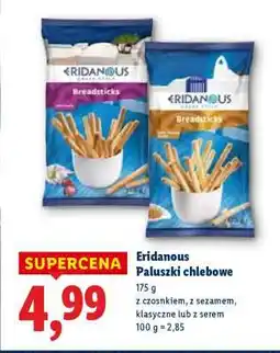 Lidl ERIDANOUS Paluszki chlebowe oferta