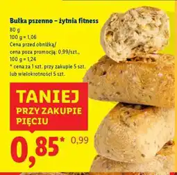 Lidl Bułka pszenno-żytnia fitness oferta