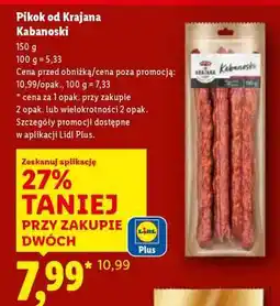 Lidl Pikok od Krajana Kabanoski oferta