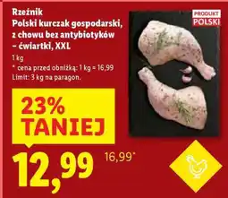 Lidl Rzeźnik Polski kurczak gospodarski, ćwiartki, XXL oferta