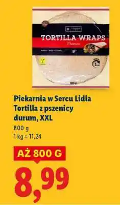 Lidl Piekarnia w Sercu Lidla Tortilla z pszenicy durum, XXL oferta