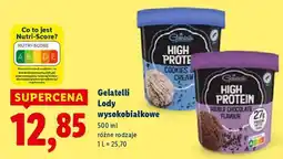 Lidl Gelatelli Lody wysokobiałkowe oferta