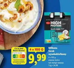 Lidl MILBONA Serek wysokobiałkowy oferta