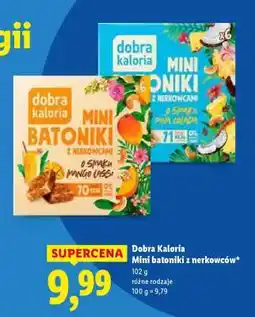 Lidl Dobra Kaloria Mini batoniki z nerkowców oferta