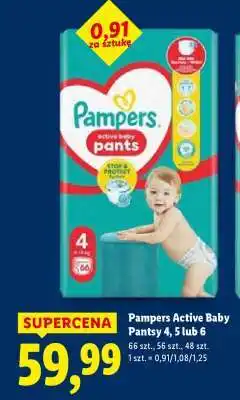 Lidl Pampers Active Baby Pantsy 4, 5 lub 6 oferta