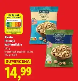 Lidl ALESTO Pistacje kalifornijskie oferta