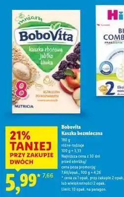 Lidl BOBOVITA Kaszka bezmleczna oferta