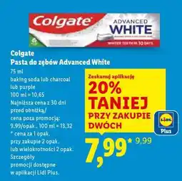 Lidl COLGATE Pasta do zębów Advanced White oferta