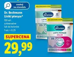 Lidl DR. BECKMANN Listki piorące oferta