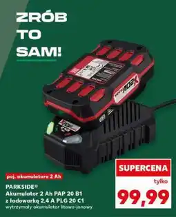 Kaufland PARKSIDE Akumulator 2 Ah PAP 20 B1 z ładowarką 2,4 A PLG 20 C1 oferta