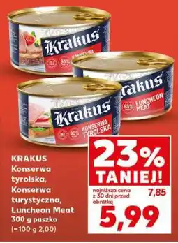 Kaufland KRAKUS Konserwa tyrolska, Konserwa turystyczna, Luncheon Meat oferta