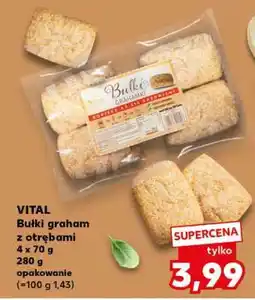 Kaufland VITAL Bułki graham z otrębami oferta