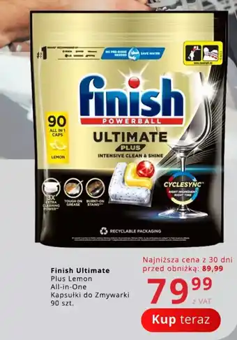 Poczta Polska Finish Ultimate Plus Lemon All-in-One Kapsułki do Zmywarki oferta