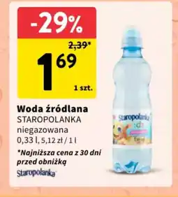 Intermarche Woda źródlana staropolanka oferta