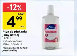 Intermarche Płyn do płukania jamy ustnej LABELL oferta