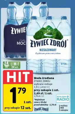 Intermarche Woda źrodlana żywiec zdrój oferta
