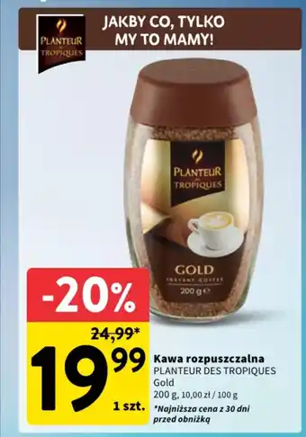 Intermarche Kawa rozpuszczalna planteur des tropiques gold oferta