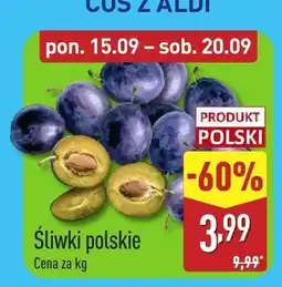 ALDI Śliwki polskie Aldi oferta