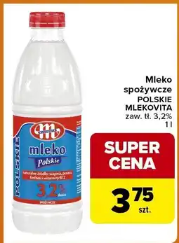 Carrefour Express Mleko spożywcze Mlekovita oferta