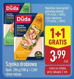 ALDI Szynka drobiowa różne rodzaje Duda oferta