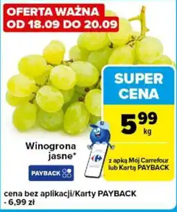 Carrefour Express Winogrona jasne oferta