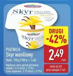 ALDI Jogurt Skyr waniliowy Piątnica oferta
